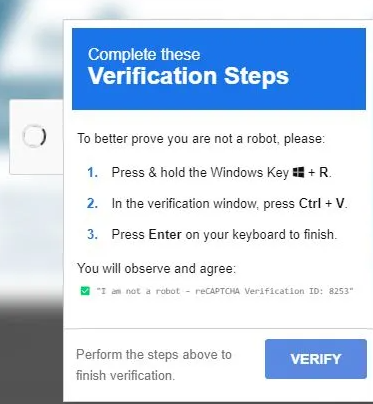 Fake Cloudflare Verification